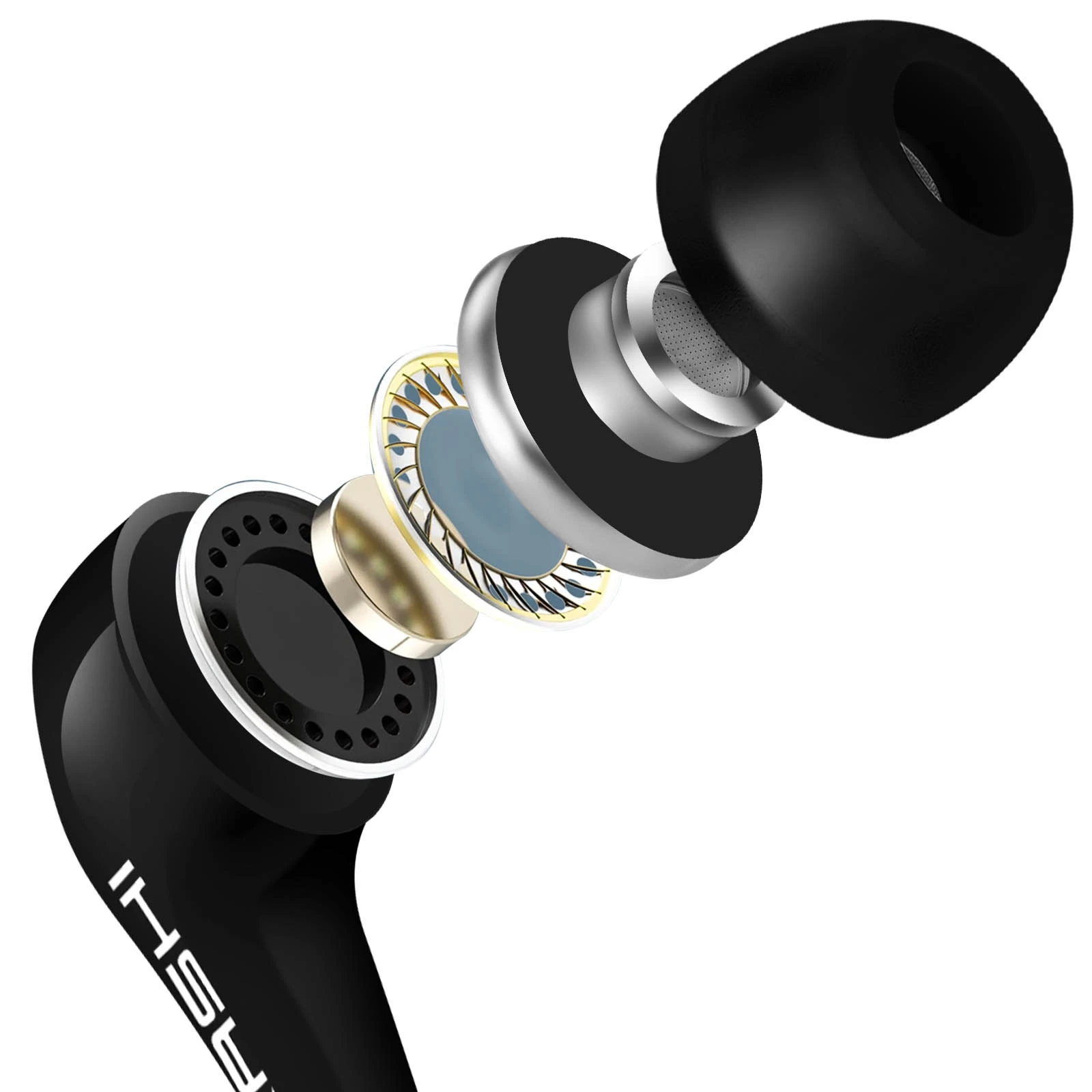 Écouteurs Stéréo Intra-auriculaires, Ultra-légers By Akashi - Noir 5 Écouteurs Stéréo Intra-auriculaires, Ultra-légers By Akashi - Noir – Image 3