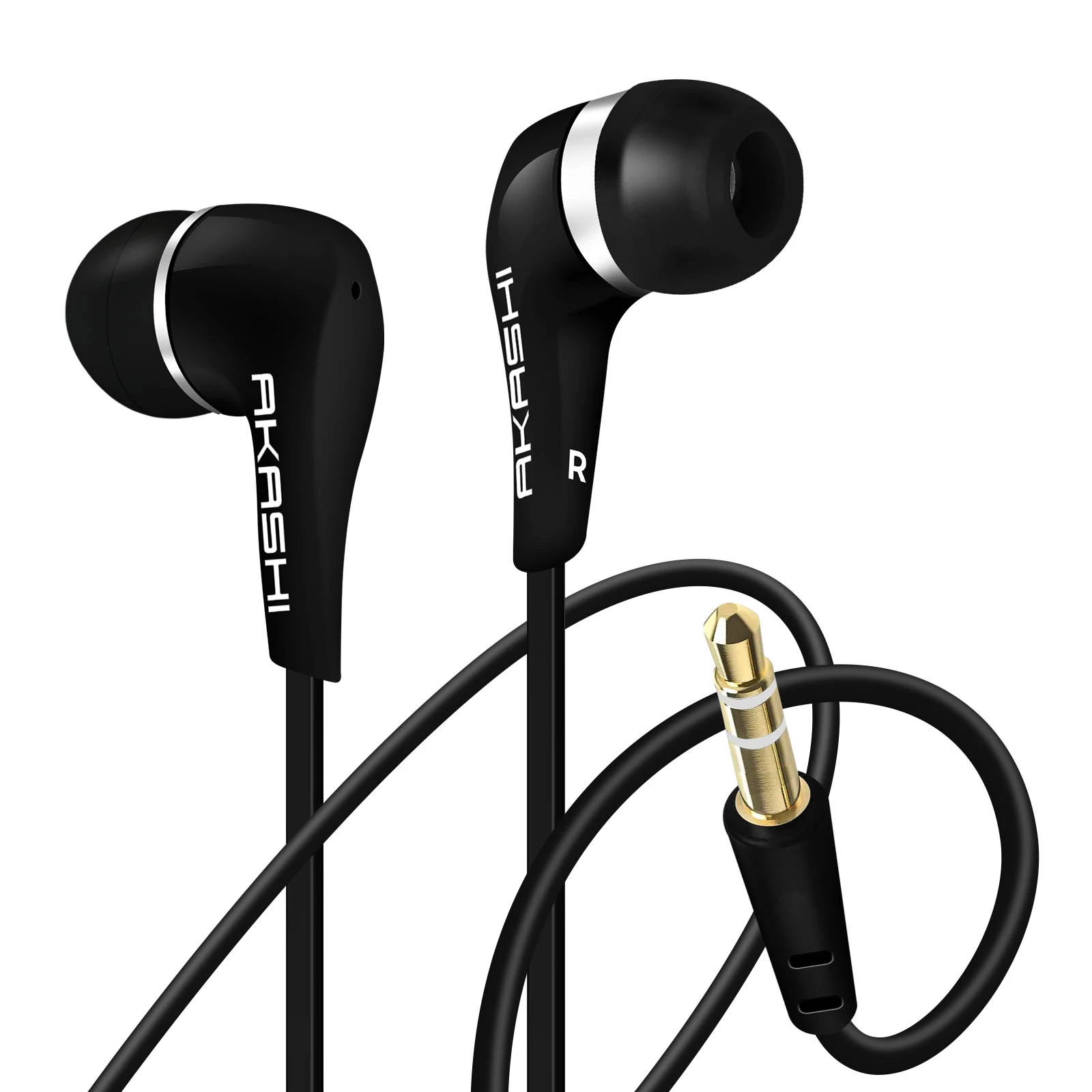 Écouteurs Stéréo Intra-auriculaires, Ultra-légers By Akashi - Noir 10 Écouteurs Stéréo Intra-auriculaires, Ultra-légers By Akashi - Noir – Image 8