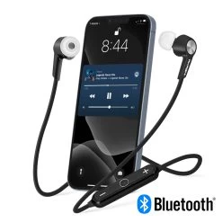 Écouteurs Bluetooth Intra-auriculaires Stéréo HD Audio, Akashi - Noir -Musique recherchée. hf aka bt bk dv2 3