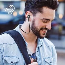 Écouteurs Bluetooth Intra-auriculaires Stéréo HD Audio, Akashi - Noir -Musique recherchée. hf aka bt bk dv2 8