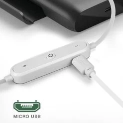 Écouteurs Bluetooth Intra-auriculaires Stéréo HD Audio, Akashi - Argent -Musique recherchée. hf aka bt sl dv3 5