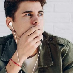 Écouteurs Filaires USB-C Avec Boutons Multifonctions, Akashi - Blanc -Musique recherchée. hf aka wh usbc 4