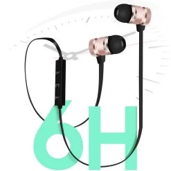 Écouteurs Bluetooth Stéréo Avec Télécommande, Anti Noeuds - Noir / Rose Gold 18 Écouteurs Bluetooth Stéréo Avec Télécommande, Anti Noeuds - Noir / Rose Gold -Musique recherchée. hf bt gd fafa dv3 8