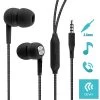 Écouteurs Intra-auriculaires Cordon Torsadé Et Anti-nœud + Micro, Devia - Noir -Musique recherchée. hf dev kin bk dv2 r