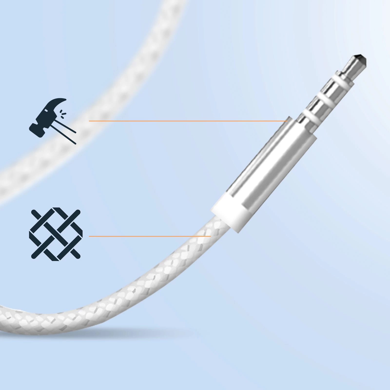 Écouteurs Force Play Jack 3.5mm, Garantie à Vie Et 100% Matériaux Recyclés - Blanc 6 Écouteurs Force Play Jack 3.5mm, Garantie à Vie Et 100% Matériaux Recyclés - Blanc – Image 4