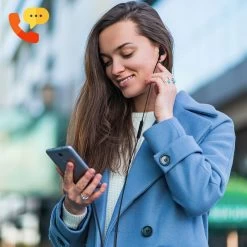 Écouteurs USB-C Filaires Avec Télécommande & Micro Kit Mains Libres - Noir -Musique recherchée. hf hl m20928 3