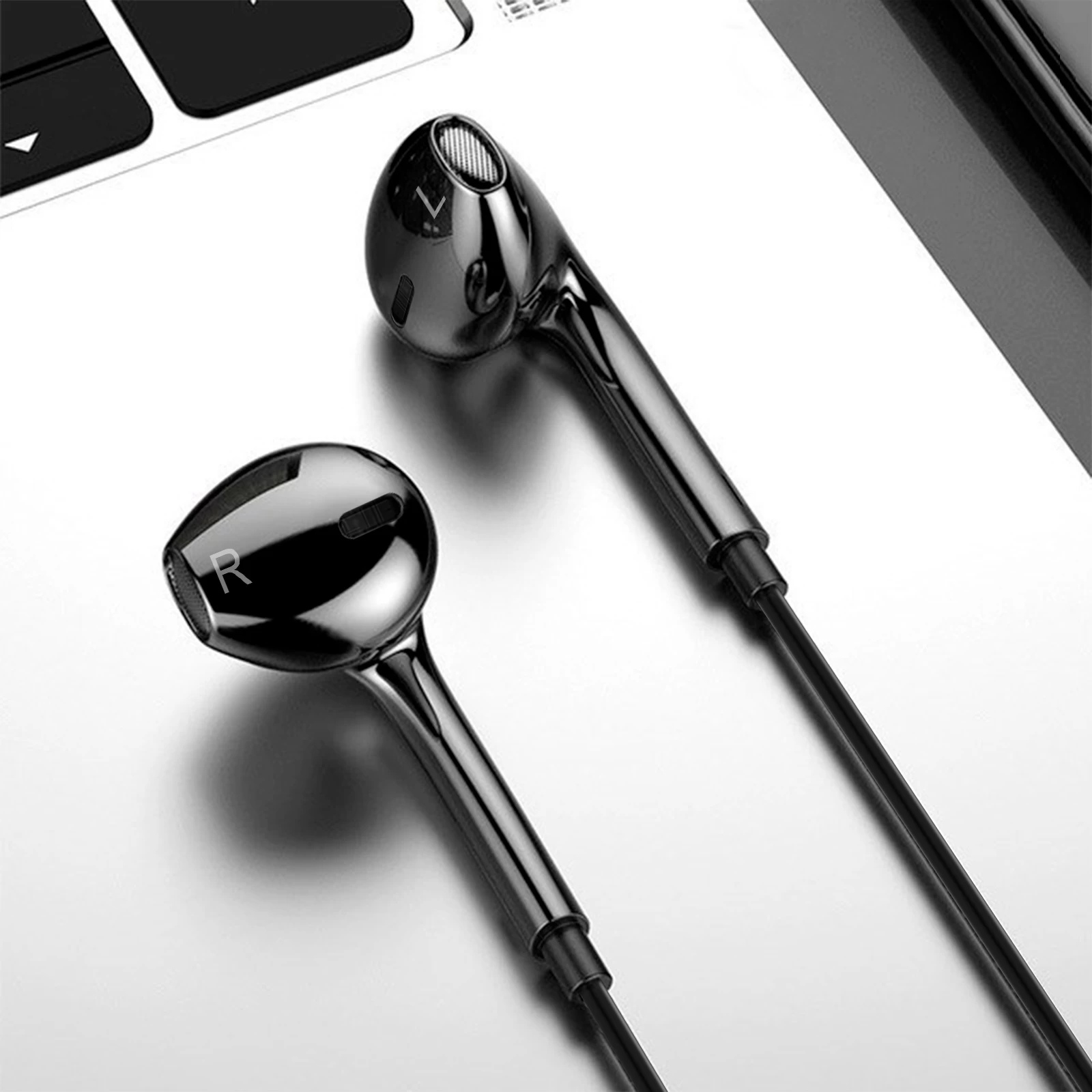 Écouteurs Filaires Jack 3,5mm De Haute Qualité Avec Microphone, Hoco - Noir 9 Écouteurs Filaires Jack 3,5mm De Haute Qualité Avec Microphone, Hoco - Noir – Image 7