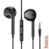 Écouteurs Filaires Jack 3,5mm De Haute Qualité Avec Microphone, Hoco - Noir -Musique recherchée. hf hoco bk m101 r