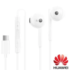 Écouteurs Kit Pieton Huawei Connectique USB Type C, Micro Et Télécommande - Blanc