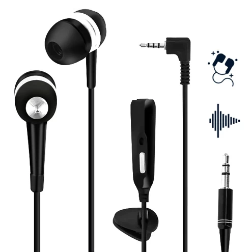 Ecouteurs Jack 2.5 Mm Kit Piéton / Adaptateur, Embouts Intra-auriculaires & Microphone - Noir 3 Ecouteurs Jack 2.5 Mm Kit Piéton / Adaptateur, Embouts Intra-auriculaires & Microphone - Noir