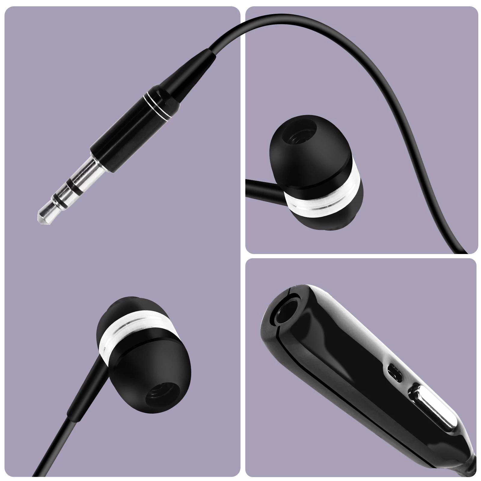 Ecouteurs Jack 2.5 Mm Kit Piéton / Adaptateur, Embouts Intra-auriculaires & Microphone - Noir 5 Ecouteurs Jack 2.5 Mm Kit Piéton / Adaptateur, Embouts Intra-auriculaires & Microphone - Noir – Image 3