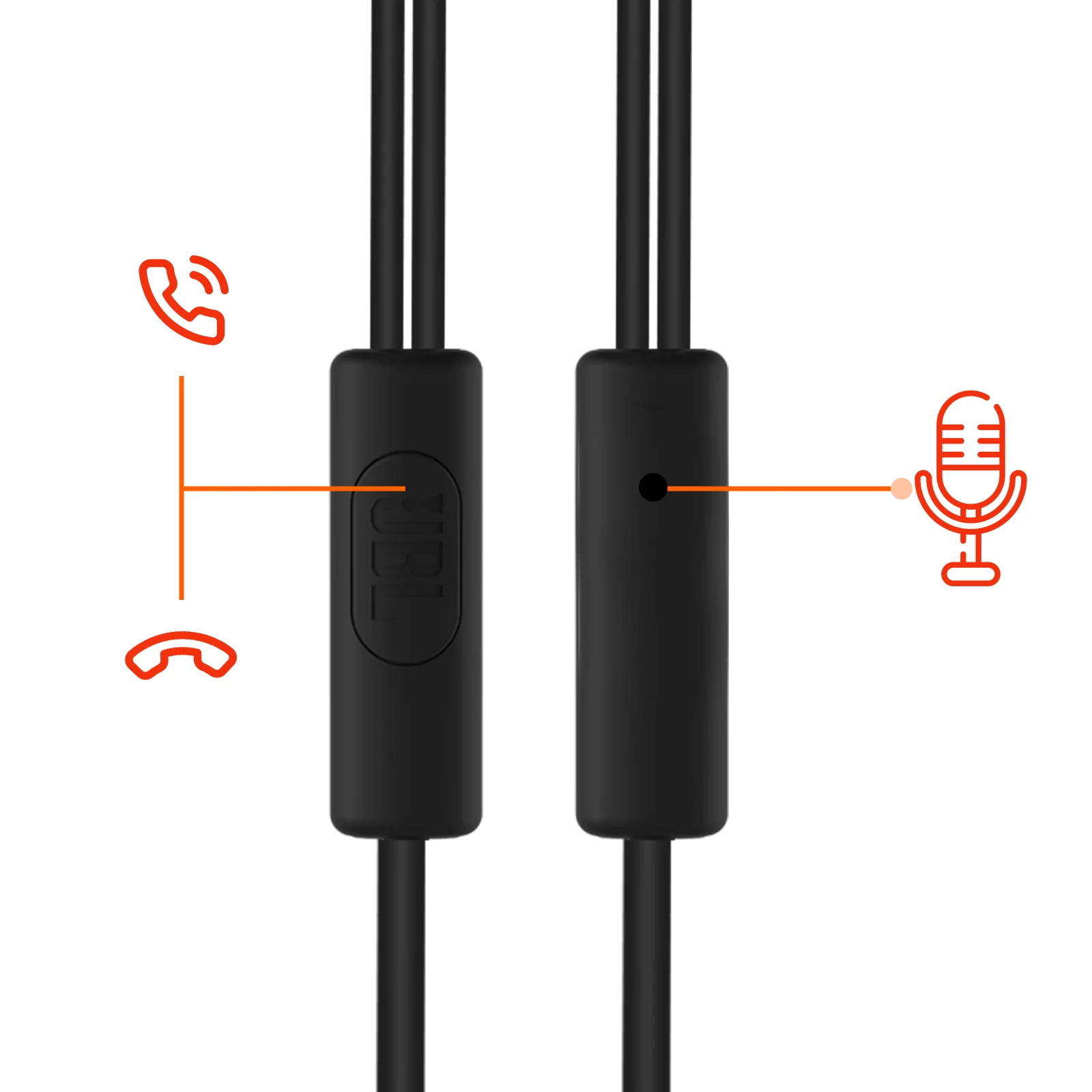 Écouteurs JBL Filaires Jack 3.5mm Kit Main Libre, Modèle C100SI - Noir 7 Écouteurs JBL Filaires Jack 3.5mm Kit Main Libre, Modèle C100SI - Noir – Image 5