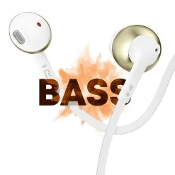 Écouteurs JBL Filaires Jack 3.5mm Extra-Basses Fonction Kit Main Libre Et Câble Anti-nœuds, Tune 205 - Doré -Musique recherchée. hf jbl t205 gd 2