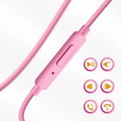 Écouteurs Filaires The Jellie Monsters, Jack 3.5mm Avec Kit Main Libre Et Étui Personnalisé - Sweet Jellie -Musique recherchée. hf jelmons pk 6