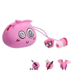 Écouteurs Filaires The Jellie Monsters, Jack 3.5mm Avec Kit Main Libre Et Étui Personnalisé - Sweet Jellie