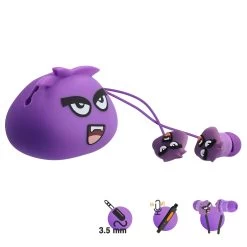 Écouteurs Filaires The Jellie Monsters, Jack 3.5mm Avec Kit Main Libre Et Étui Personnalisé - Tiger