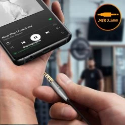 Écouteurs Sport Filaires Jack 3.5mm, Avec Contour D'oreille, LinQ - Gris -Musique recherchée. hf linq gy ds209 8