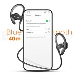 Écouteurs Bluetooth Sport LinQ Noir, Portée 40m - Tour De Cou 11 Écouteurs Bluetooth Sport LinQ Noir, Portée 40m - Tour De Cou -Musique recherchée. hf linq r505 3