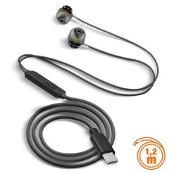 Écouteurs Filaires USB-C Intra-auriculaires Kit Mains Libres, LinQ - Noir -Musique recherchée. hf lnq bk usbc 6