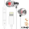 Écouteurs Filaires Lightning Intra-auriculaires Kit Mains Libres, LinQ - Blanc 2 Écouteurs Filaires Lightning Intra-auriculaires Kit Mains Libres, LinQ - Blanc -Musique recherchée. hf lnq wh ip5 r