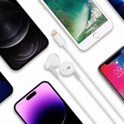 Écouteurs Bluetooth Kit Piéton Avec Connecteur Lightning, Moxie - Blanc -Musique recherchée. hf mox ip5 dv2 7