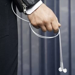 Écouteurs Filaires Jack 3.5mm, Kit Mains Libres Avec Micro, Oppo MH135 - Blanc -Musique recherchée. hf oppo mh135 9 2