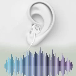 Écouteurs Samsung Jack 3.5mm Sound By AKG, Kit Mains Libres - Blanc -Musique recherchée. hf sam wh eoig955 7