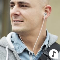 Écouteurs Filaires Jack 3,5mm, Kit Piéton Intra-auriculaires, Swissten Metal Dynamic Series - Blanc -Musique recherchée. hf swiss wh ys500 3