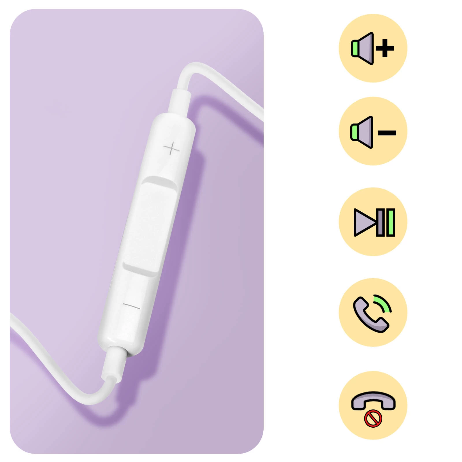 Ecouteurs Filaires IPhone Lightning, Connexion Bluetooth Avec Kit Main Libre - Blanc 8 Ecouteurs Filaires IPhone Lightning, Connexion Bluetooth Avec Kit Main Libre - Blanc – Image 6