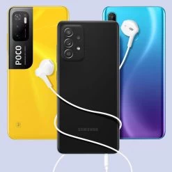 Ecouteurs Filaires Stéréo Jack 3.5mm, Kit Main Libre - Blanc -Musique recherchée. hf vrak pod 7