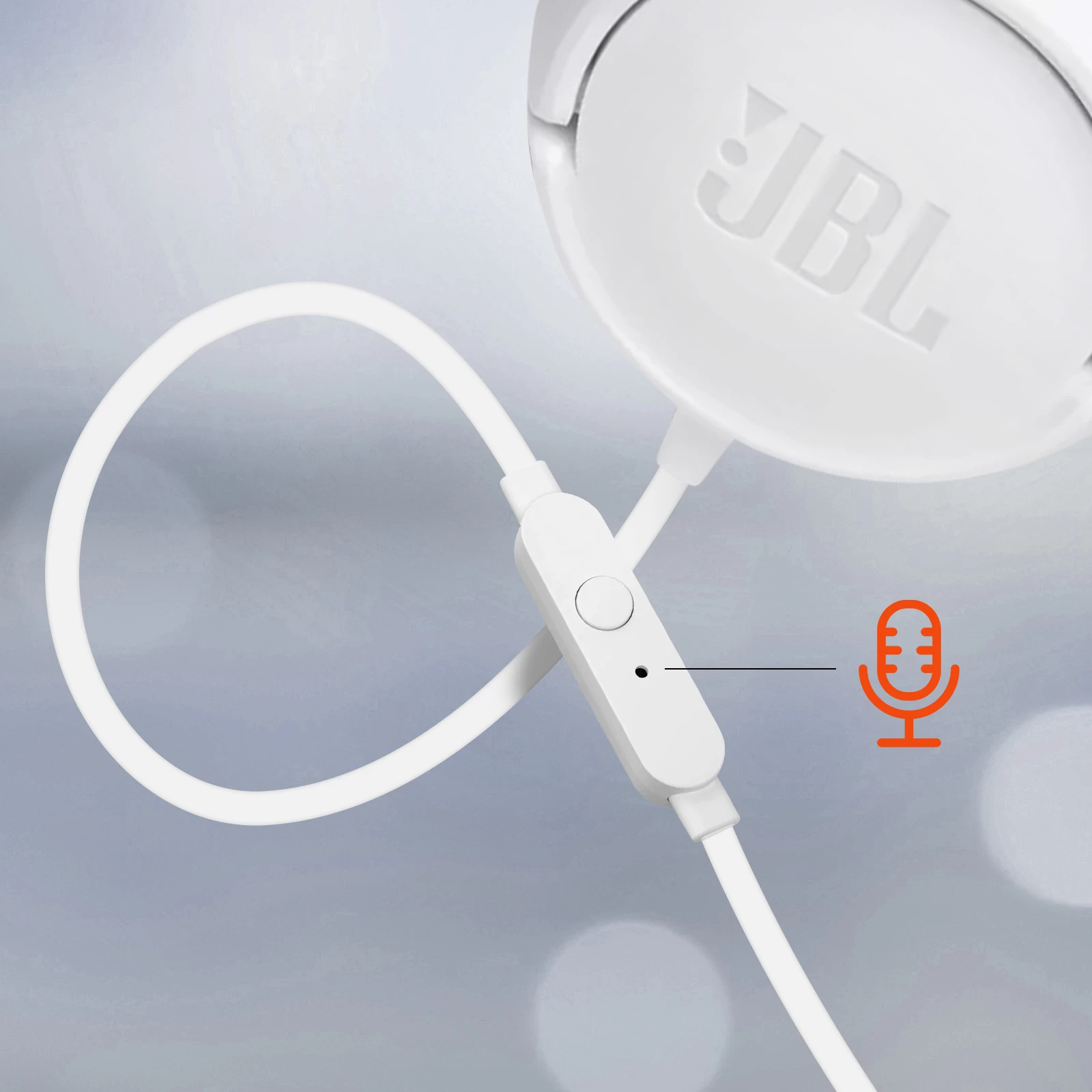 Casque Filaire JBL, Son Pure Bass Et Bouton De Commande, Tune 500 - Blanc 5 Casque Filaire JBL, Son Pure Bass Et Bouton De Commande, Tune 500 - Blanc – Image 3