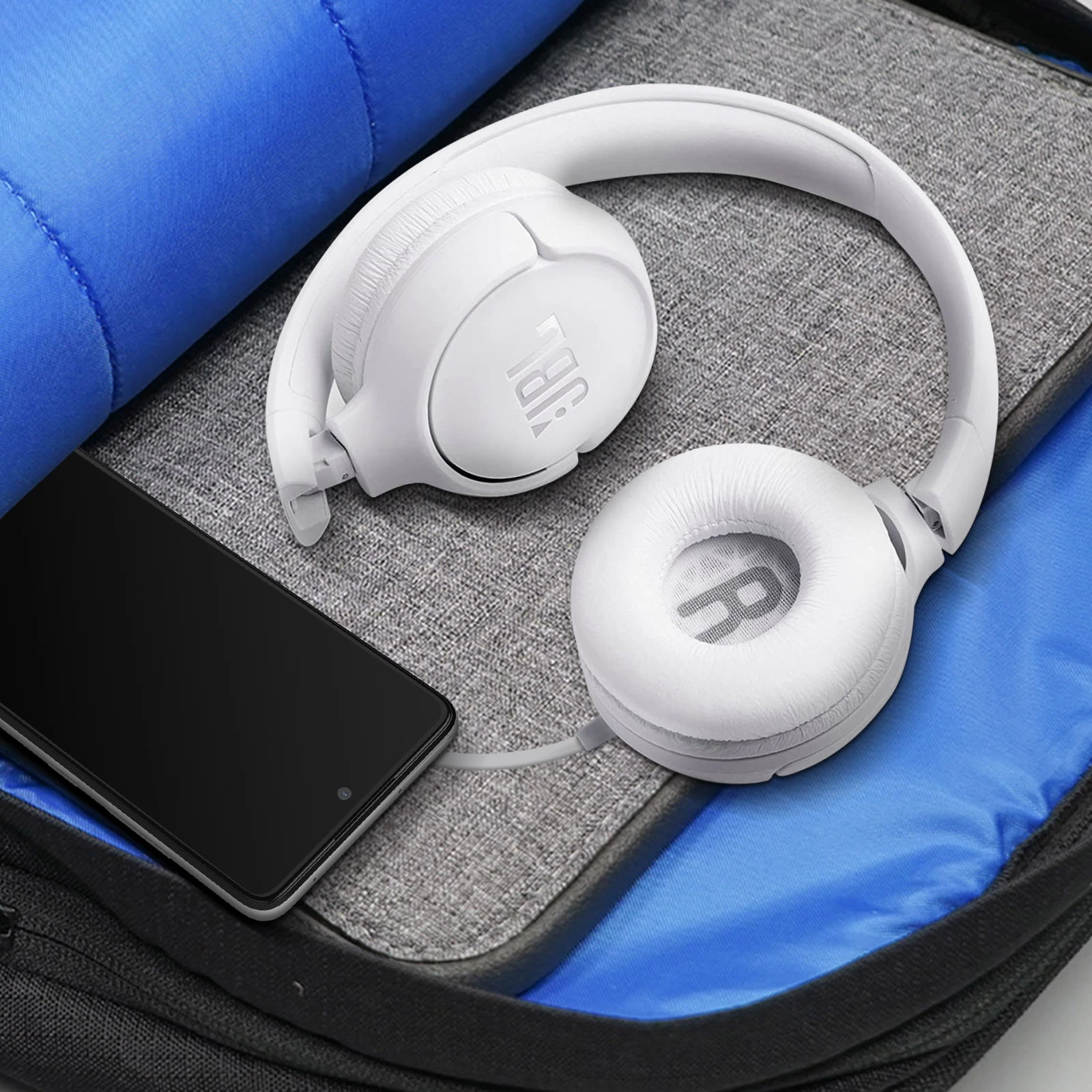 Casque Filaire JBL, Son Pure Bass Et Bouton De Commande, Tune 500 - Blanc 7 Casque Filaire JBL, Son Pure Bass Et Bouton De Commande, Tune 500 - Blanc – Image 5