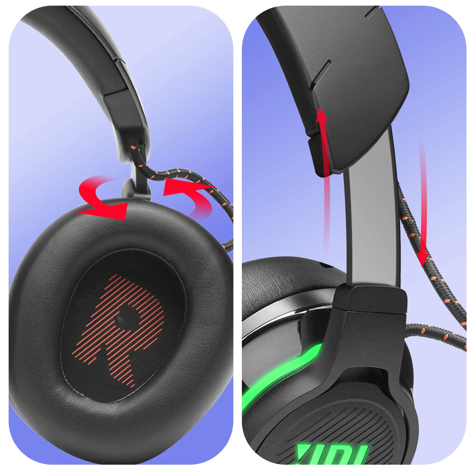 Casque JBL Quantum 810 Wireless Gamer Sans Fil Bluetooth Avec Réduction De Bruit + Micro Amovible, Autonomie 43 Heures - Noir 12 Casque JBL Quantum 810 Wireless Gamer Sans Fil Bluetooth Avec Réduction De Bruit + Micro Amovible, Autonomie 43 Heures - Noir – Image 10