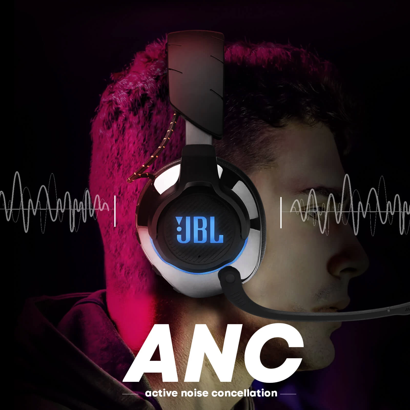 Casque JBL Quantum 810 Wireless Gamer Sans Fil Bluetooth Avec Réduction De Bruit + Micro Amovible, Autonomie 43 Heures - Noir 9 Casque JBL Quantum 810 Wireless Gamer Sans Fil Bluetooth Avec Réduction De Bruit + Micro Amovible, Autonomie 43 Heures - Noir – Image 7