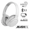 Casque Sans-fil Bluetooth 5.3, Réduction Du Bruit Et 20h D'Autonomie, Akashi - Gris -Musique recherchée. kask aka noise r