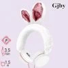 Casque Fantaisie Oreille De Lapin Avec Fourrure Blanche