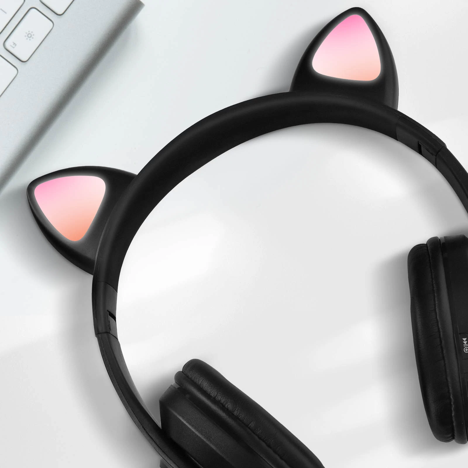 Casque Audio Bluetooth 5.0 Design Oreilles De Chat - Noir 5 Casque Audio Bluetooth 5.0 Design Oreilles De Chat - Noir – Image 3
