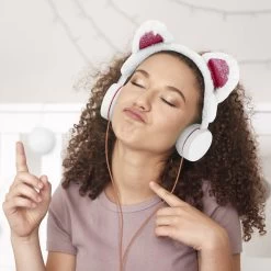 Casque Fantaisie Oreille De Chat - Blanc 15 Casque Fantaisie Oreille De Chat - Blanc -Musique recherchée. kask dov wh 6