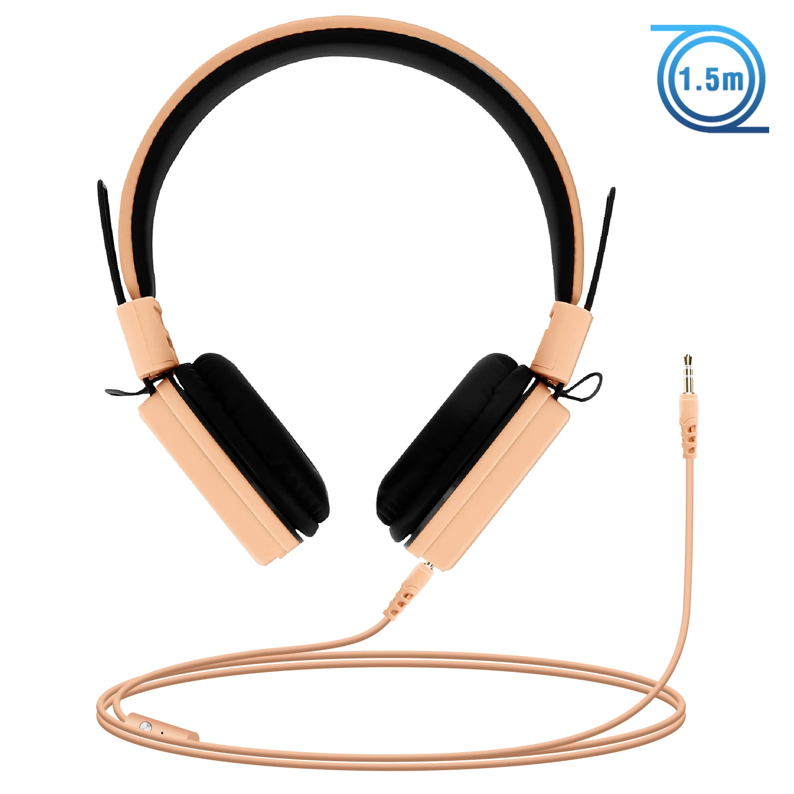Casque Audio Stereo Avec Jack 3.5mm - Rose 10 Casque Audio Stereo Avec Jack 3.5mm - Rose – Image 8