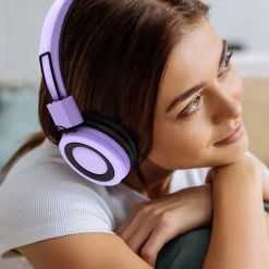 Casque Audio Stereo Avec Jack 3.5mm - Violet -Musique recherchée. kask g14 pp 3