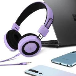 Casque Audio Stereo Avec Jack 3.5mm - Violet -Musique recherchée. kask g14 pp 9