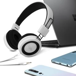 Casque Audio Stereo Avec Jack 3.5mm - Blanc -Musique recherchée. kask g14 wh 9