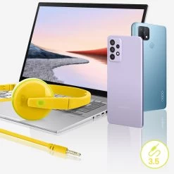 Casque Enfant Avec Arceau Réglable, Jack 3.5mm - Jaune -Musique recherchée. kask gj04 yl 7