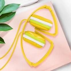 Casque Enfant Avec Arceau Réglable, Jack 3.5mm - Jaune -Musique recherchée. kask gj04 yl 8