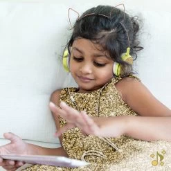 Casque Filaire Neko Oreilles De Chat, Design Kawaii, Connexion Jack 3.5mm - Paillettes Dorées -Musique recherchée. kask katir gd 3 2