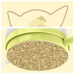 Casque Filaire Neko Oreilles De Chat, Design Kawaii, Connexion Jack 3.5mm - Paillettes Dorées -Musique recherchée. kask katir gd 5 2