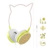 Casque Filaire Neko Oreilles De Chat, Design Kawaii, Connexion Jack 3.5mm - Paillettes Dorées -Musique recherchée. kask katir gd r 2