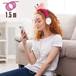 Casque Audio Reine Avec Fourrure Peluche -Musique recherchée. kask king pk 5