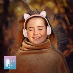 Casque Audio Bluetooth 5.0 Design Oreilles De Chat - Beige 15 Casque Audio Bluetooth 5.0 Design Oreilles De Chat - Beige -Musique recherchée. kask kk minou 4 2