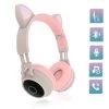 Casque Audio Bluetooth 5.0 Design Oreilles De Chat - Beige -Musique recherchée. kask kk minou r